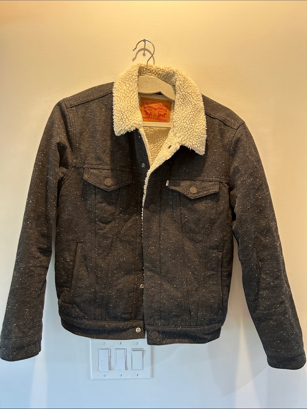 Levi’s Sherpa-Lined Trucker Jacket - Dark Charcoal